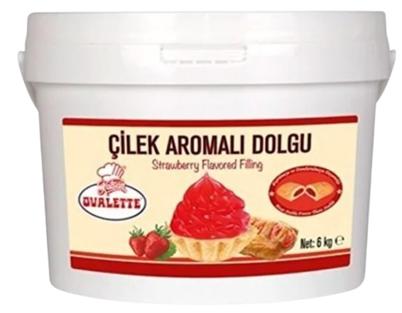 Ovalette - Dolgu Amaçlı Çilek Pasta Kreması 6 kg