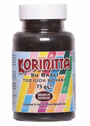 Korinitta Toz Gıda Boyası Su Bazlı Kahverengi 75 Gr