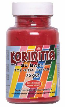 Korinitta Toz Gıda Boyası Yağ Bazlı B. Kırmızı 25 Gr