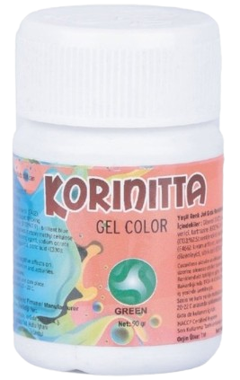 Korinitta Su Bazlı Jel Boya Yeşil 90 Gr 
