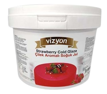 Vizyon Strawberry Cold Glaze ( Çilek Dekojel)