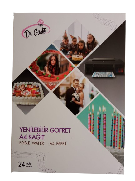 Gusto - Edible A4 Wafer Paper (Yenilenebilir A4 Gofret)
