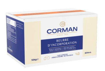Corman Beurre Perfection 82% Brioche & Cake Colore Carotene  10 kg
