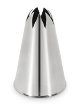 Douille inox étoile 8 mm style fermée
