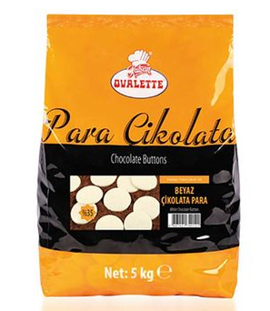 Ovalette Pul Çikolata Beyaz 5 kg