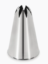 [Y101083] Douille inox étoile 6 mm style fermée