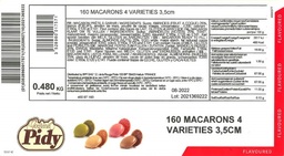 [Y100751] PIDY MACARONS 4 RENKLI 160 PIECE