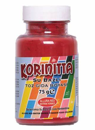 [Y100740] Korinitta Toz Gıda Boyası Su Bazlı B. Kırmızı 75 Gr