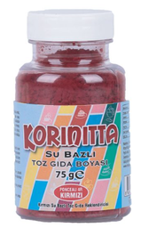 [Y100750] Korinitta Toz Gıda Boyası Su Bazlı Kırmızı 75 Gr
