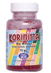 [Y100756] Korinitta Toz Gıda Boyası Su Bazlı Mor 75 Gr