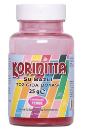 [Y100758] Korinitta Toz Gıda Boyası Su Bazlı Pembe 75 Gr