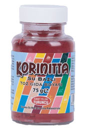 [Y100765] Korinitta Toz Gıda Boyası Su Bazlı Turuncu 75 Gr